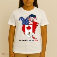 One Continent One Cup 2026 Soccer USA Canada Mexico T-Shirt thumb 4