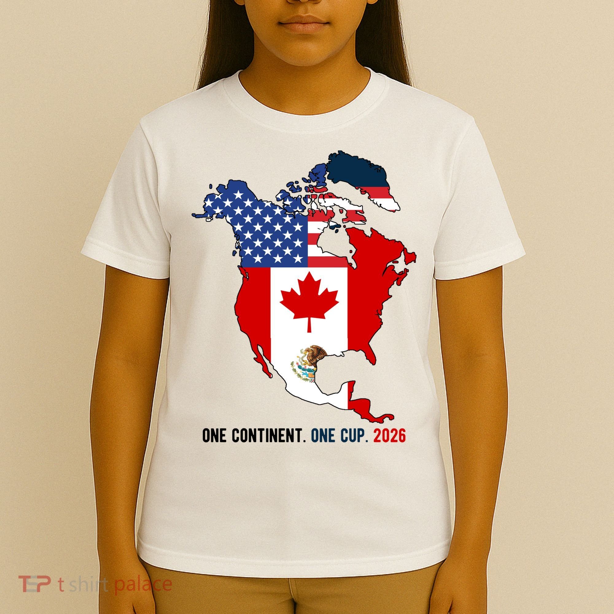 One Continent One Cup 2026 Soccer USA Canada Mexico T-Shirt