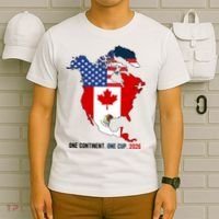 One Continent One Cup 2026 Soccer USA Canada Mexico T-Shirt thumb 6