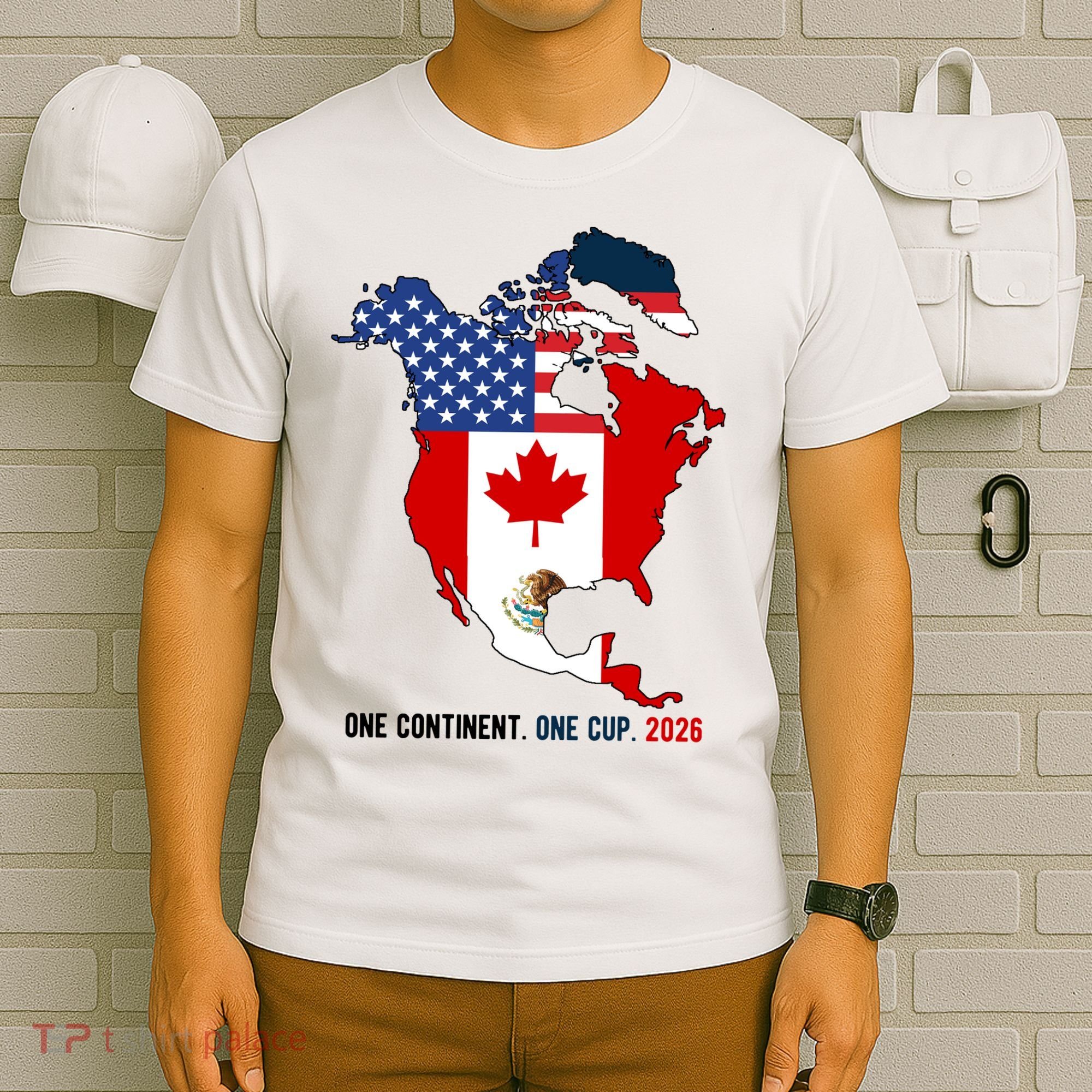 One Continent One Cup 2026 Soccer USA Canada Mexico T-Shirt