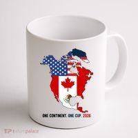 One Continent One Cup 2026 Soccer USA Canada Mexico Coffee Mug thumb 1