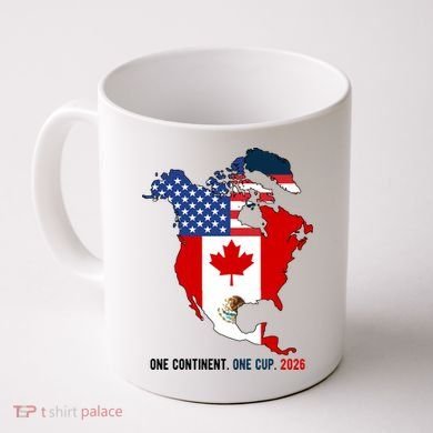 One Continent One Cup 2026 Soccer USA Canada Mexico Coffee Mug