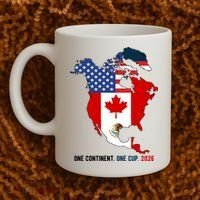One Continent One Cup 2026 Soccer USA Canada Mexico Coffee Mug thumb 2
