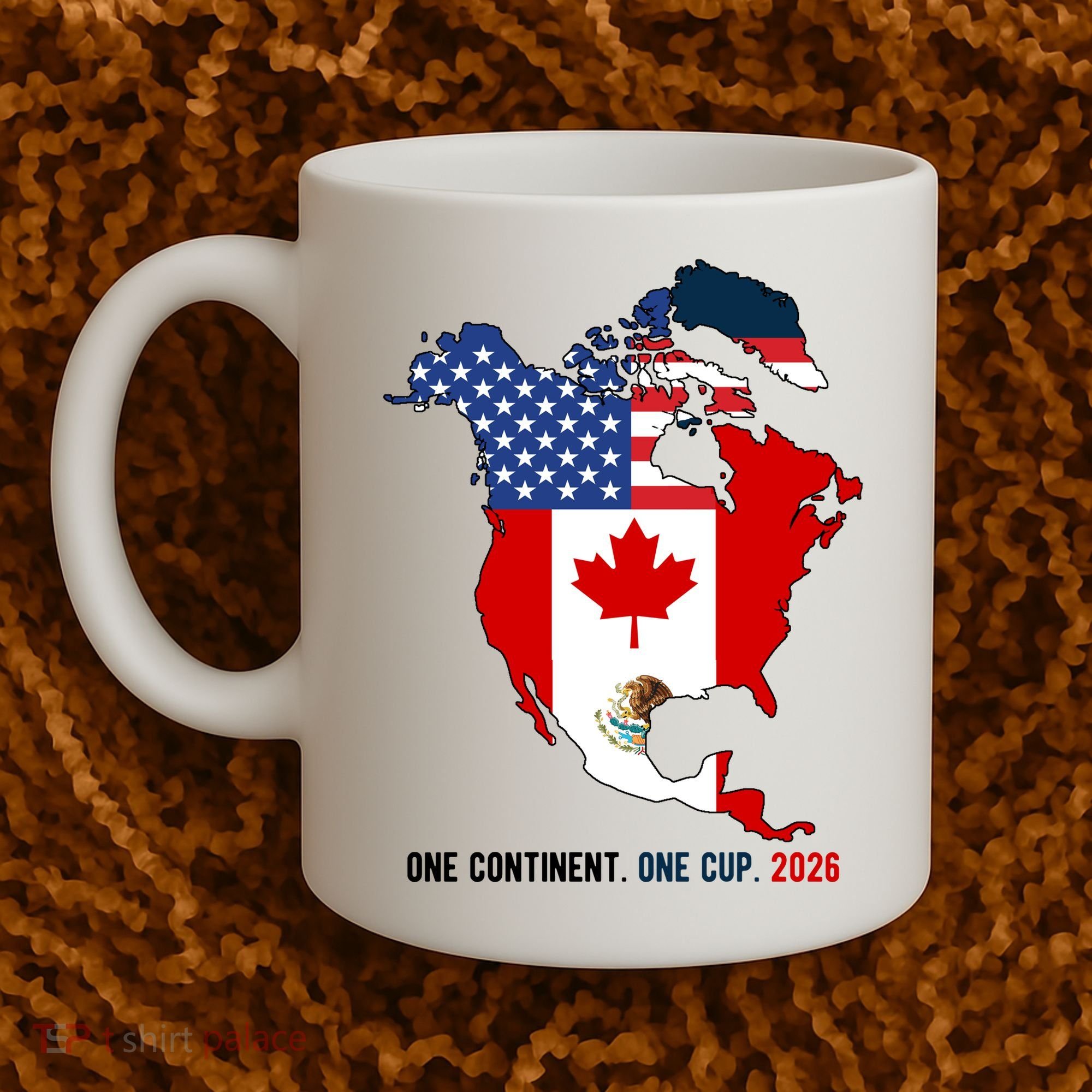 One Continent One Cup 2026 Soccer USA Canada Mexico Coffee Mug