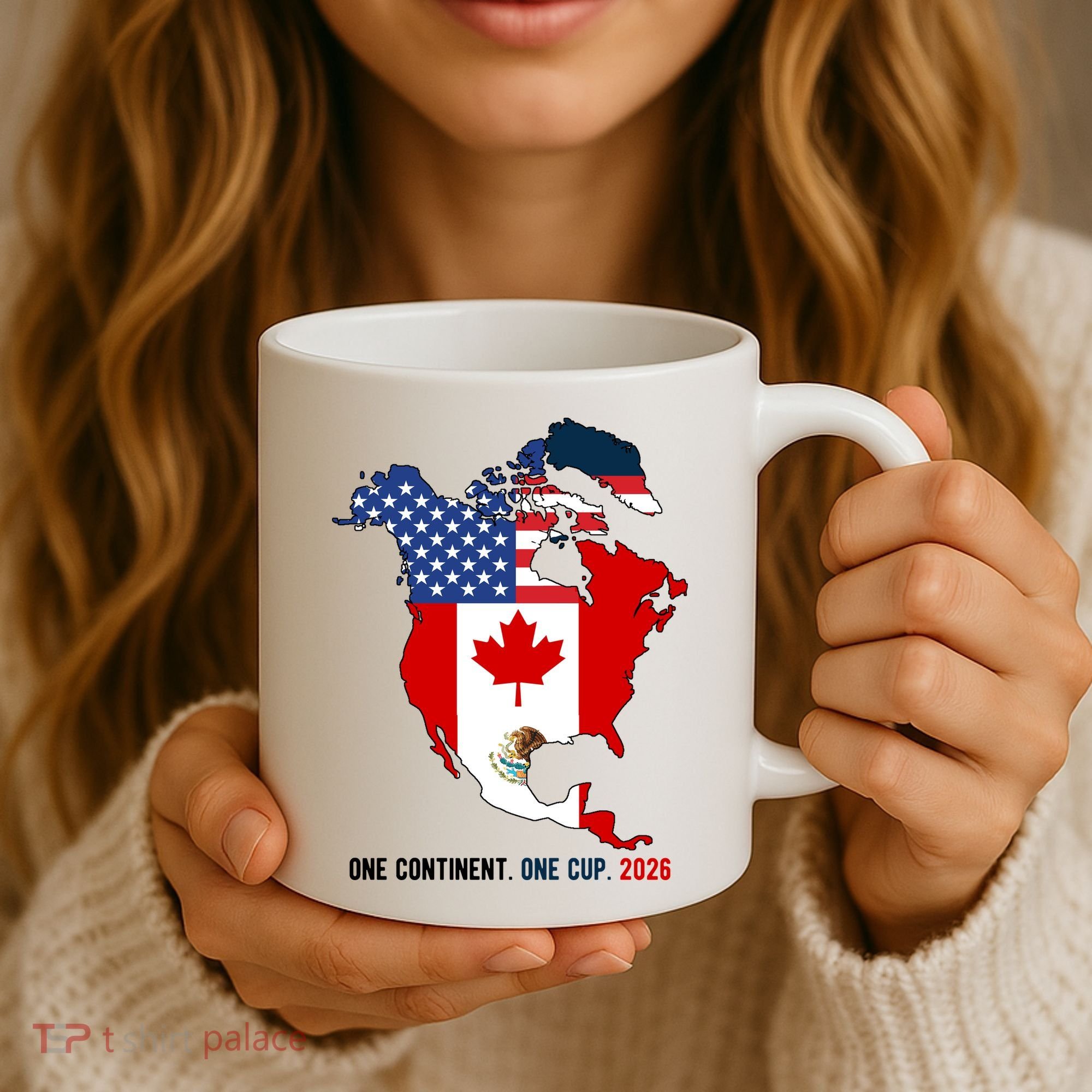 One Continent One Cup 2026 Soccer USA Canada Mexico Coffee Mug