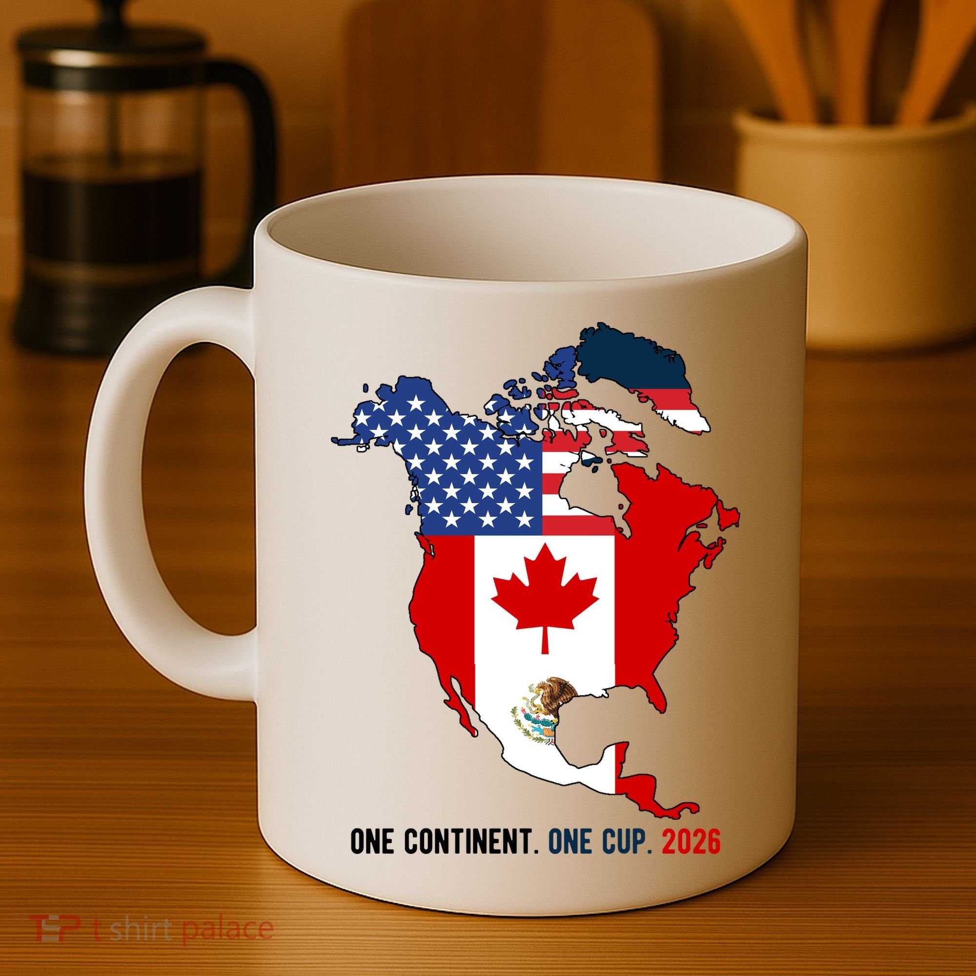 One Continent One Cup 2026 Soccer USA Canada Mexico Coffee Mug