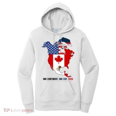 One Continent One Cup 2026 Soccer USA Canada Mexico Women's Hoodie