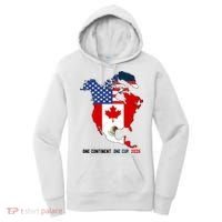One Continent One Cup 2026 Soccer USA Canada Mexico Women's Hoodie thumb 0