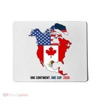One Continent One Cup 2026 Soccer USA Canada Mexico Mousepad thumb 0