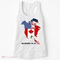 One Continent One Cup 2026 Soccer USA Canada Mexico Women's Tank Top thumb 0