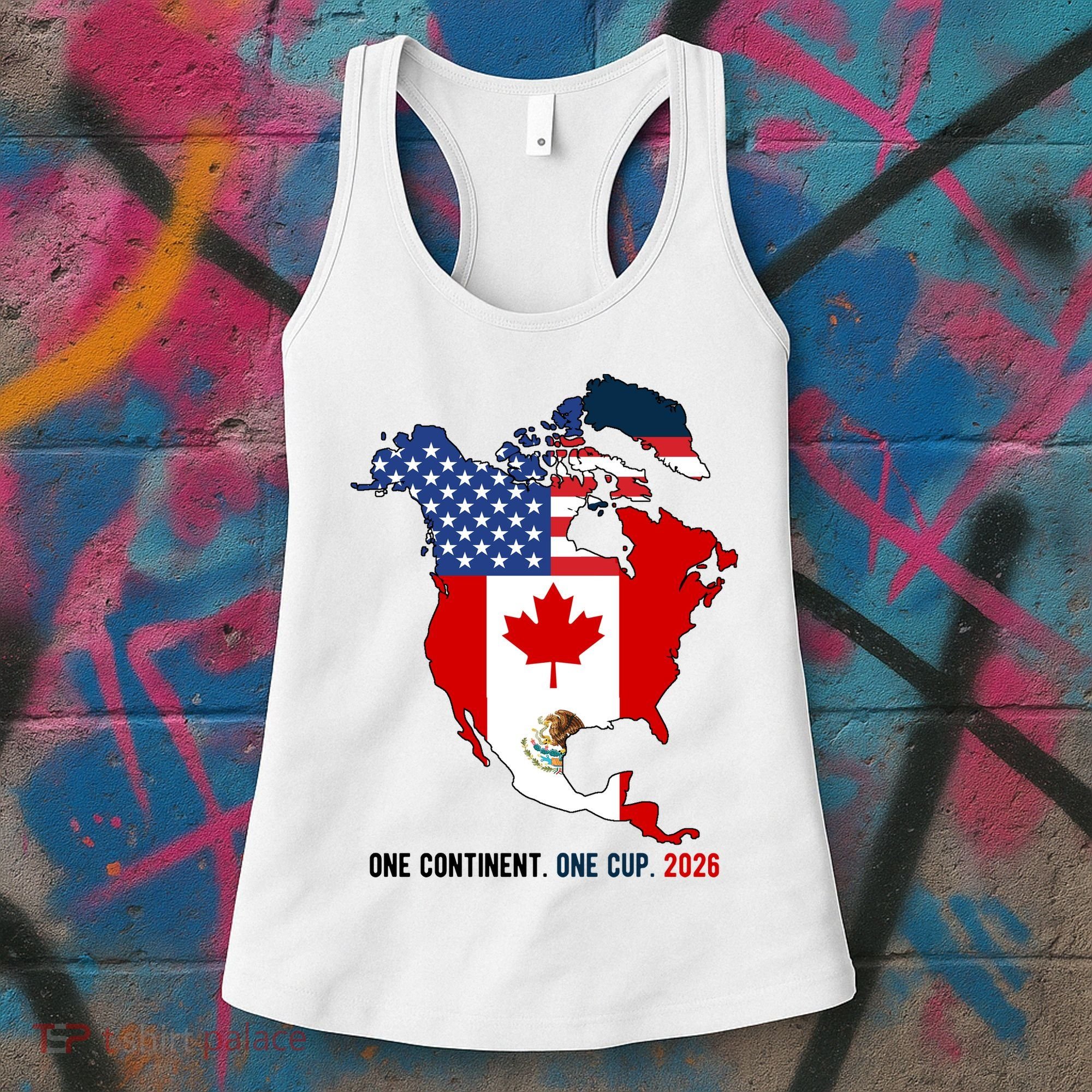 One Continent One Cup 2026 Soccer USA Canada Mexico Women's Tank Top