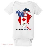 One Continent One Cup 2026 Soccer USA Canada Mexico Baby Bodysuit thumb 0