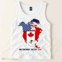 One Continent One Cup 2026 Soccer USA Canada Mexico Tank Top thumb 2