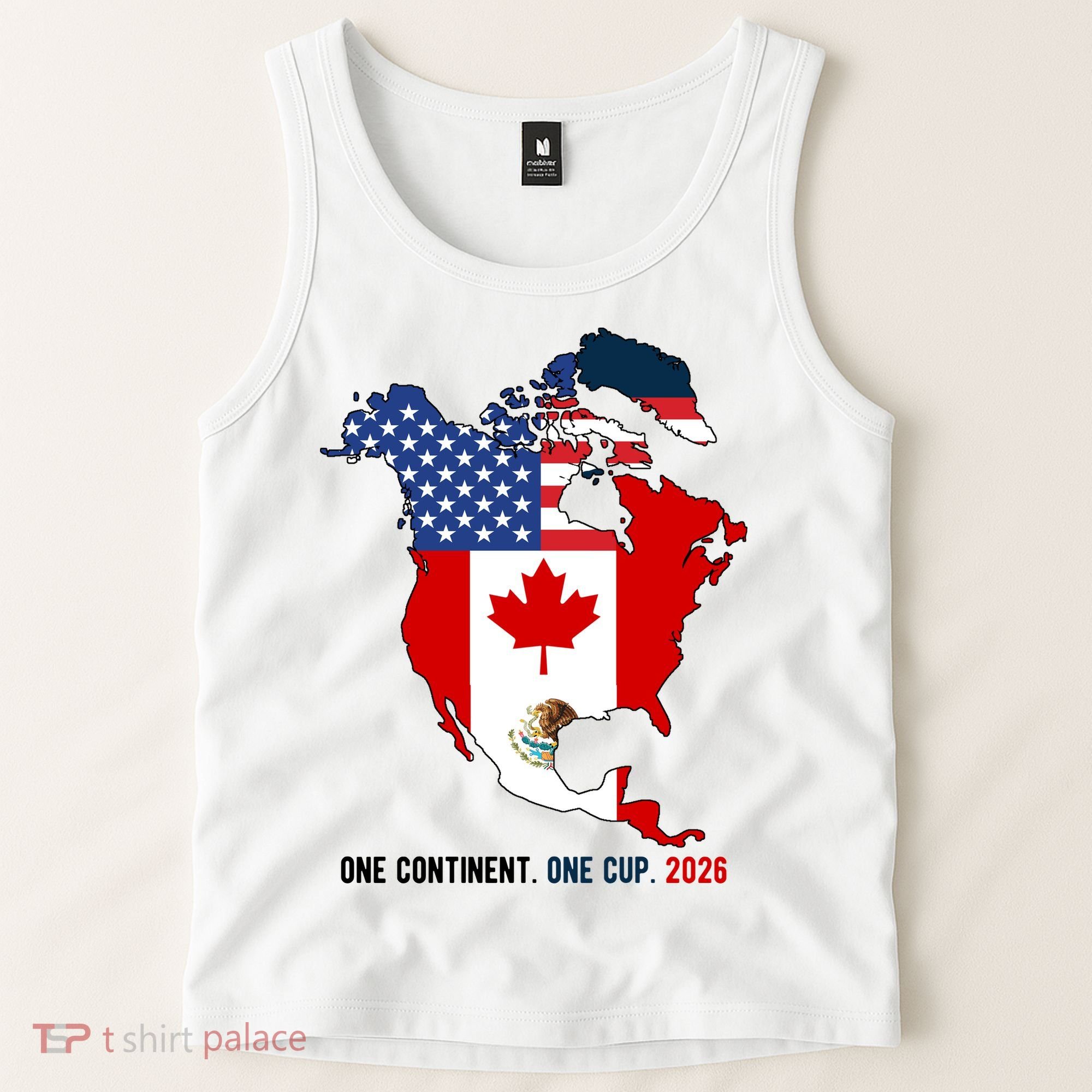 One Continent One Cup 2026 Soccer USA Canada Mexico Tank Top
