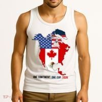 One Continent One Cup 2026 Soccer USA Canada Mexico Tank Top thumb 3