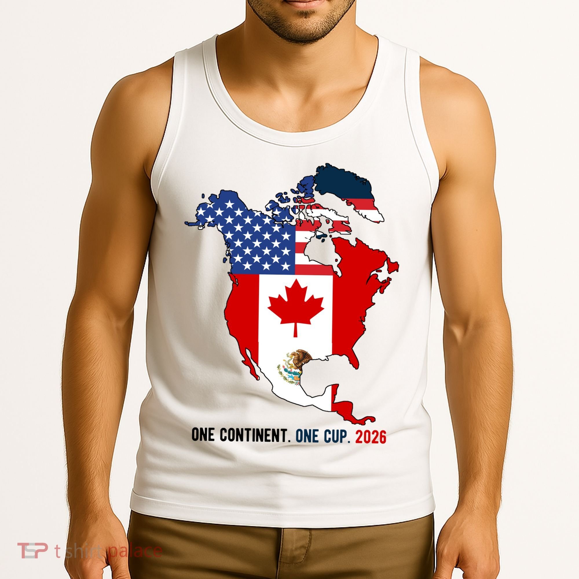 One Continent One Cup 2026 Soccer USA Canada Mexico Tank Top