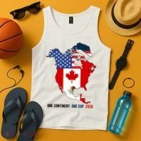 One Continent One Cup 2026 Soccer USA Canada Mexico Tank Top thumb 4