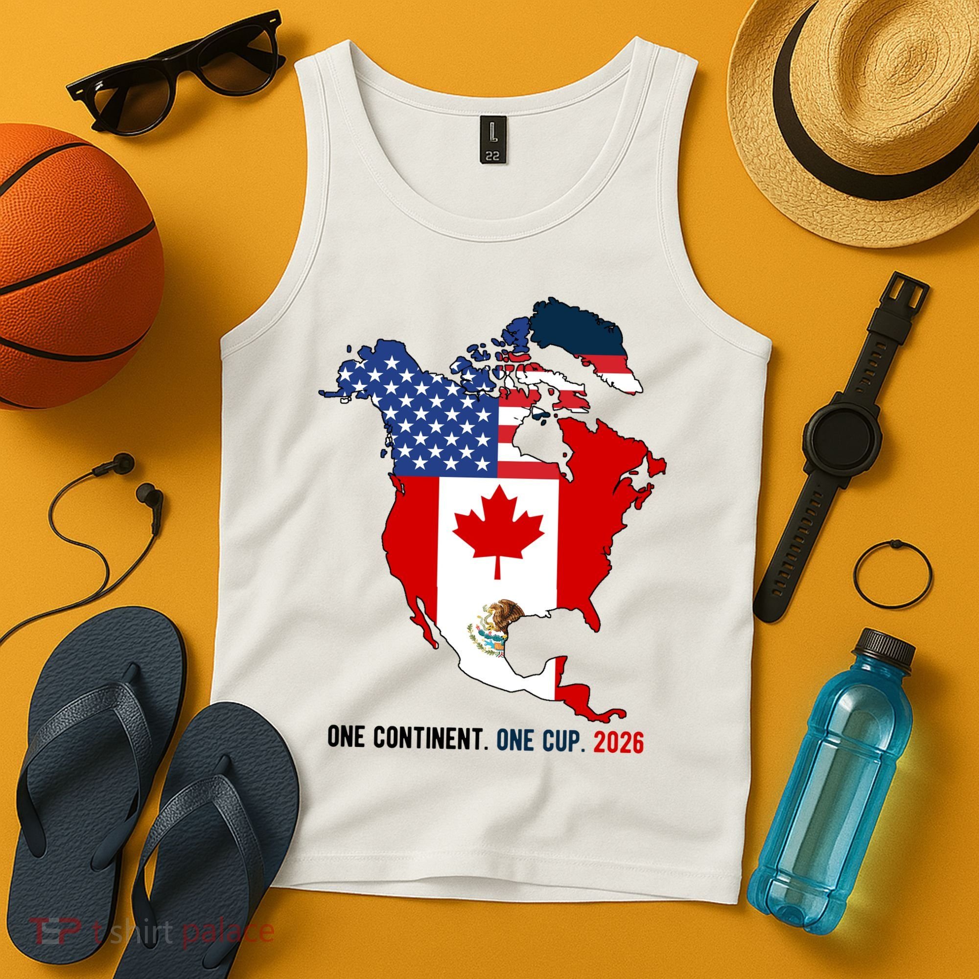 One Continent One Cup 2026 Soccer USA Canada Mexico Tank Top