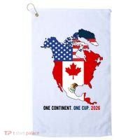 One Continent One Cup 2026 Soccer USA Canada Mexico Golf Towel thumb 0