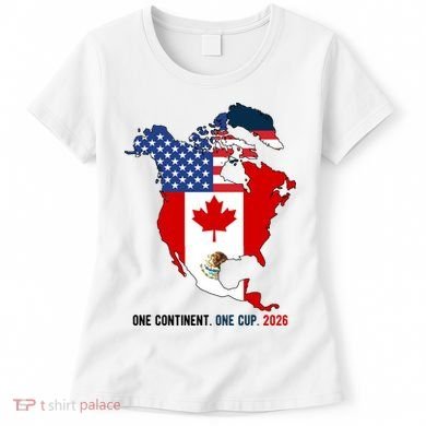 One Continent One Cup 2026 Soccer USA Canada Mexico Women's T-Shirt