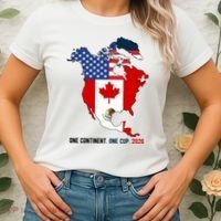 One Continent One Cup 2026 Soccer USA Canada Mexico Women's T-Shirt thumb 2