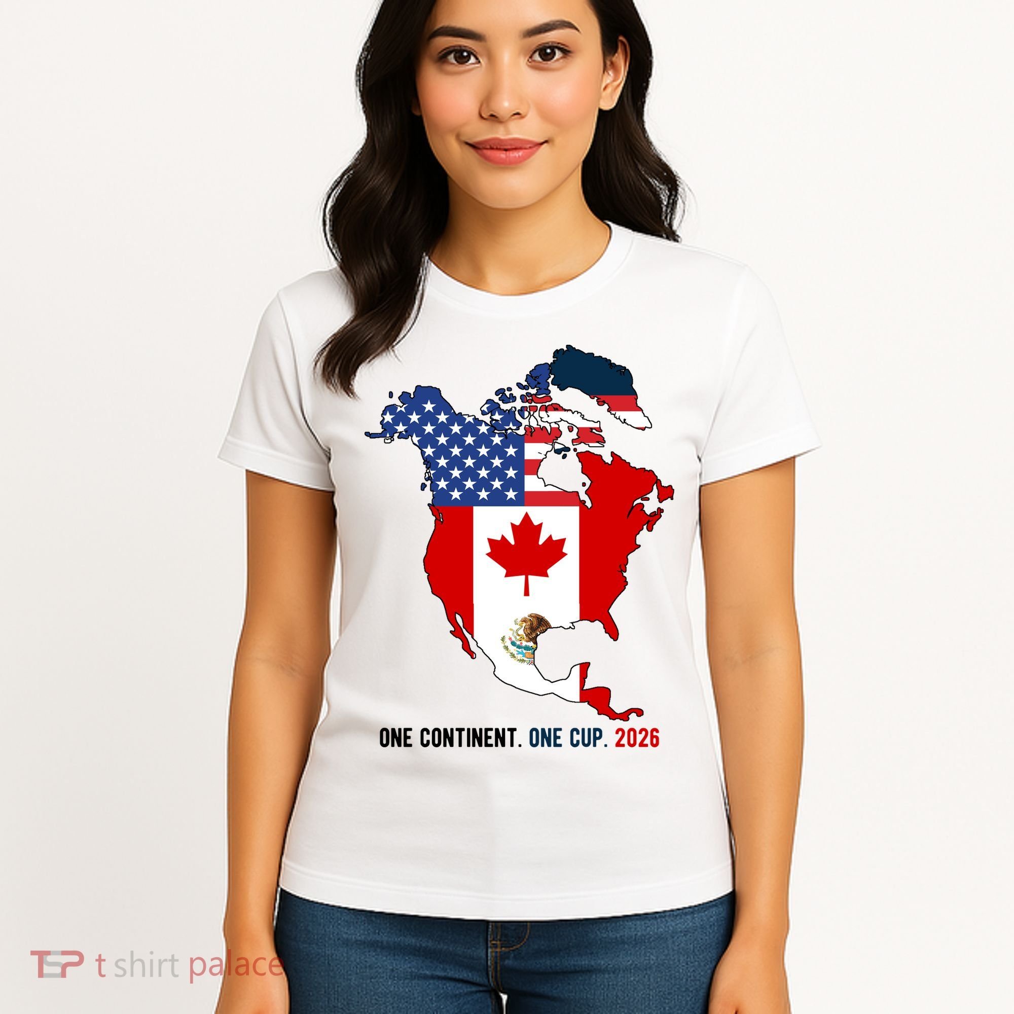 One Continent One Cup 2026 Soccer USA Canada Mexico Women's T-Shirt