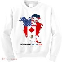 One Continent One Cup 2026 Soccer USA Canada Mexico Kids Sweatshirt thumb 0