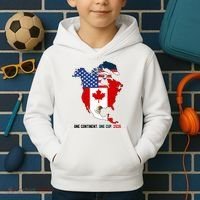 One Continent One Cup 2026 Soccer USA Canada Mexico Kids Hoodie thumb 2