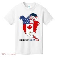One Continent One Cup 2026 Soccer USA Canada Mexico Kids T-Shirt thumb 0