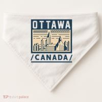 Ottawa Canada USA-Made Doggie Bandana thumb 0