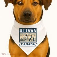 Ottawa Canada USA-Made Doggie Bandana thumb 1
