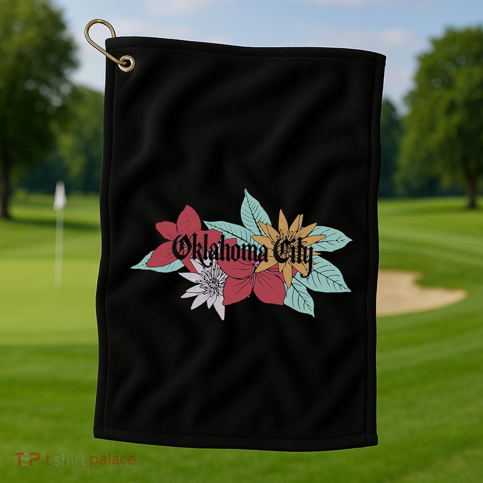 Oklahoma City Oklahoma Golf Towel