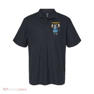 Oktoberfest Cheers Prost German Cat Drinking Beer Purrost Polo