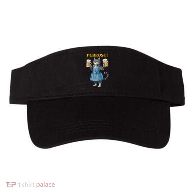 Oktoberfest Cheers Prost German Cat Drinking Beer Purrost Visor