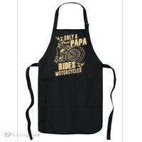 Only Cool Papa Rides Motorcycles Funny Fathers Day Apron thumb 0