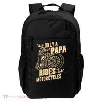 Only Cool Papa Rides Motorcycles Funny Fathers Day Backpack thumb 0