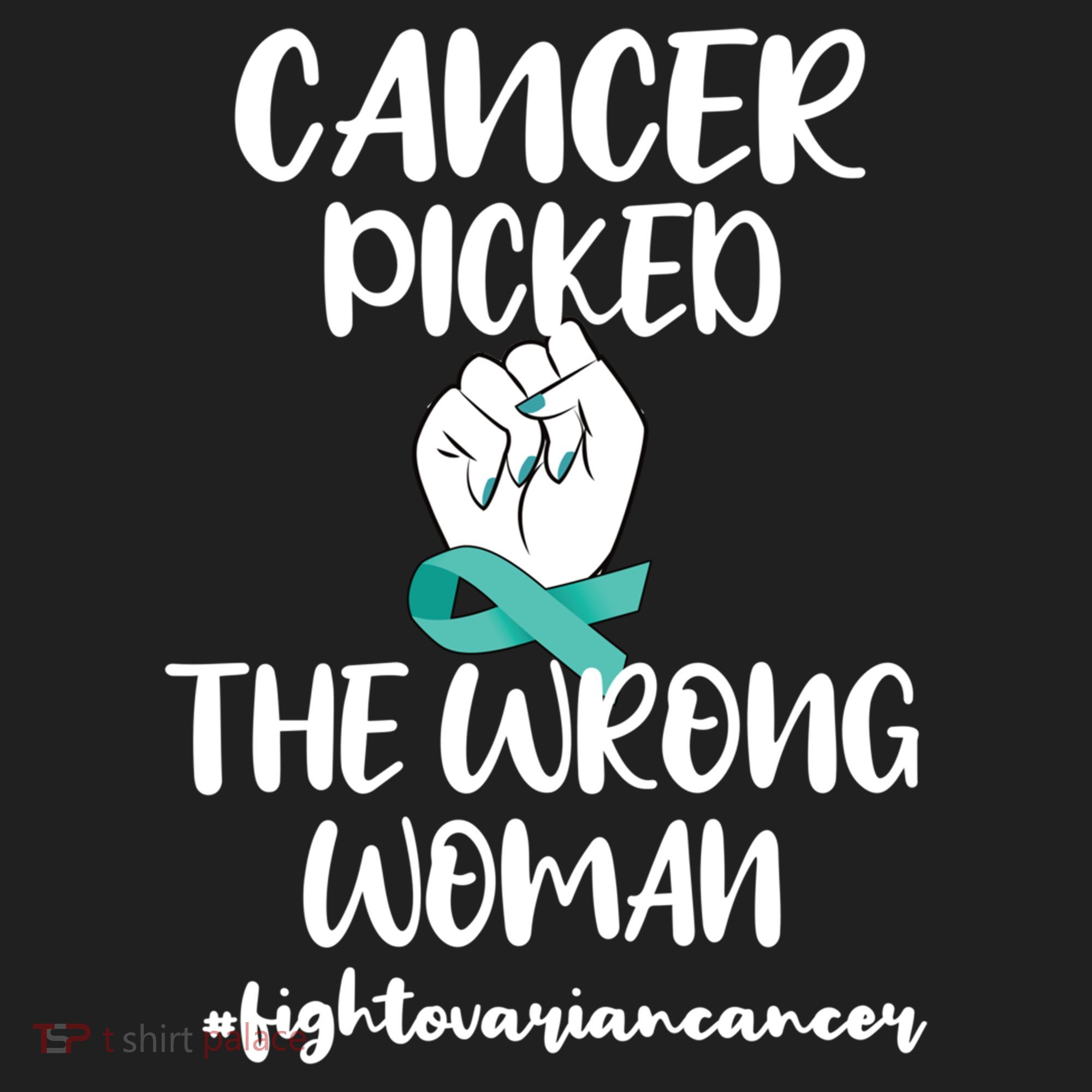 Ovarian Cancer Picked The Wrong Cancer Warrior Gift Women's Sweatshirt