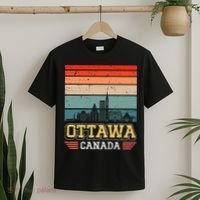 Ottawa Canada Retro Vintage Sunset Skyline Ottawa T-Shirt thumb 2