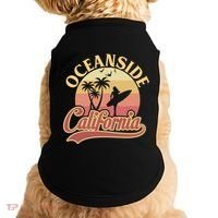 Oceanside California Retro Print Doggie Tank thumb 0