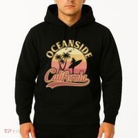 Oceanside California Retro Print Hoodie thumb 2