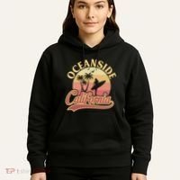 Oceanside California Retro Print Hoodie thumb 5