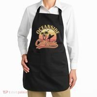 Oceanside California Retro Print Apron thumb 2