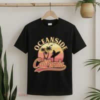 Oceanside California Retro Print T-Shirt thumb 2