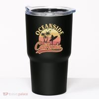 Oceanside California Retro Print Tumbler thumb 0