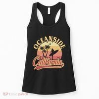 Oceanside California Retro Print Women's Tank Top thumb 0
