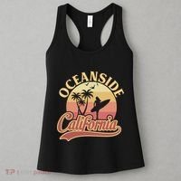 Oceanside California Retro Print Women's Tank Top thumb 3