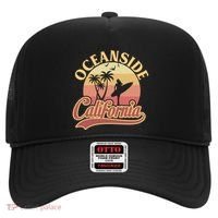 Oceanside California Retro Print Hat thumb 0