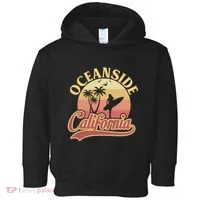 Oceanside California Retro Print Toddler Hoodie thumb 0