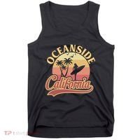 Oceanside California Retro Print Tank Top thumb 0