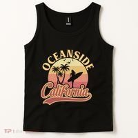 Oceanside California Retro Print Tank Top thumb 2